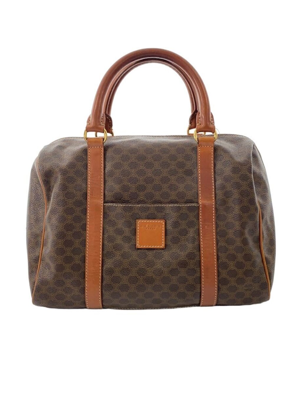 Celine Boston Bag Brown Leather